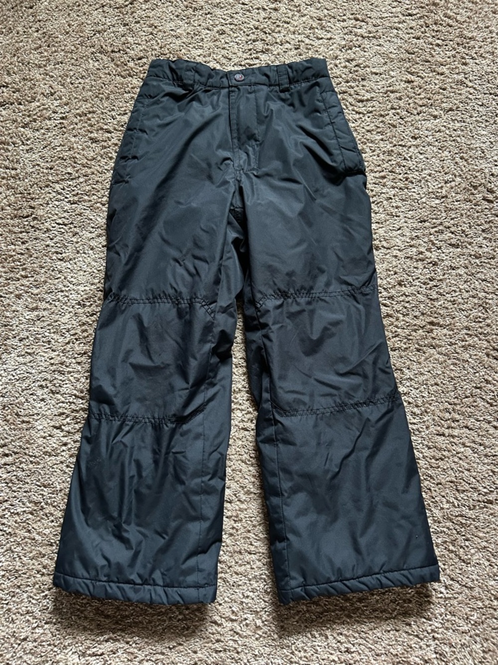 Kids Black Snow Pants